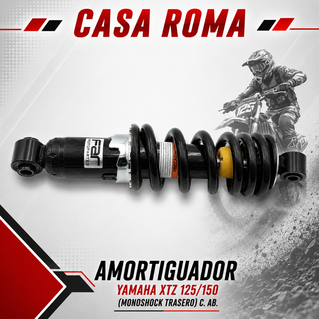 MONOAMORTIGUADOR TRASERO FAR XTZ 125