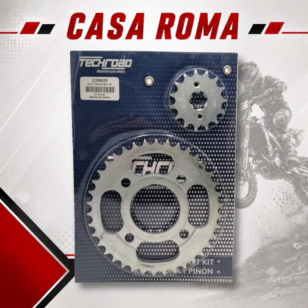KIT CORONA Y PIÑON RX 150 38/15